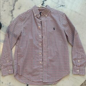 Ralph Lauren Red and White Checkered Shirt